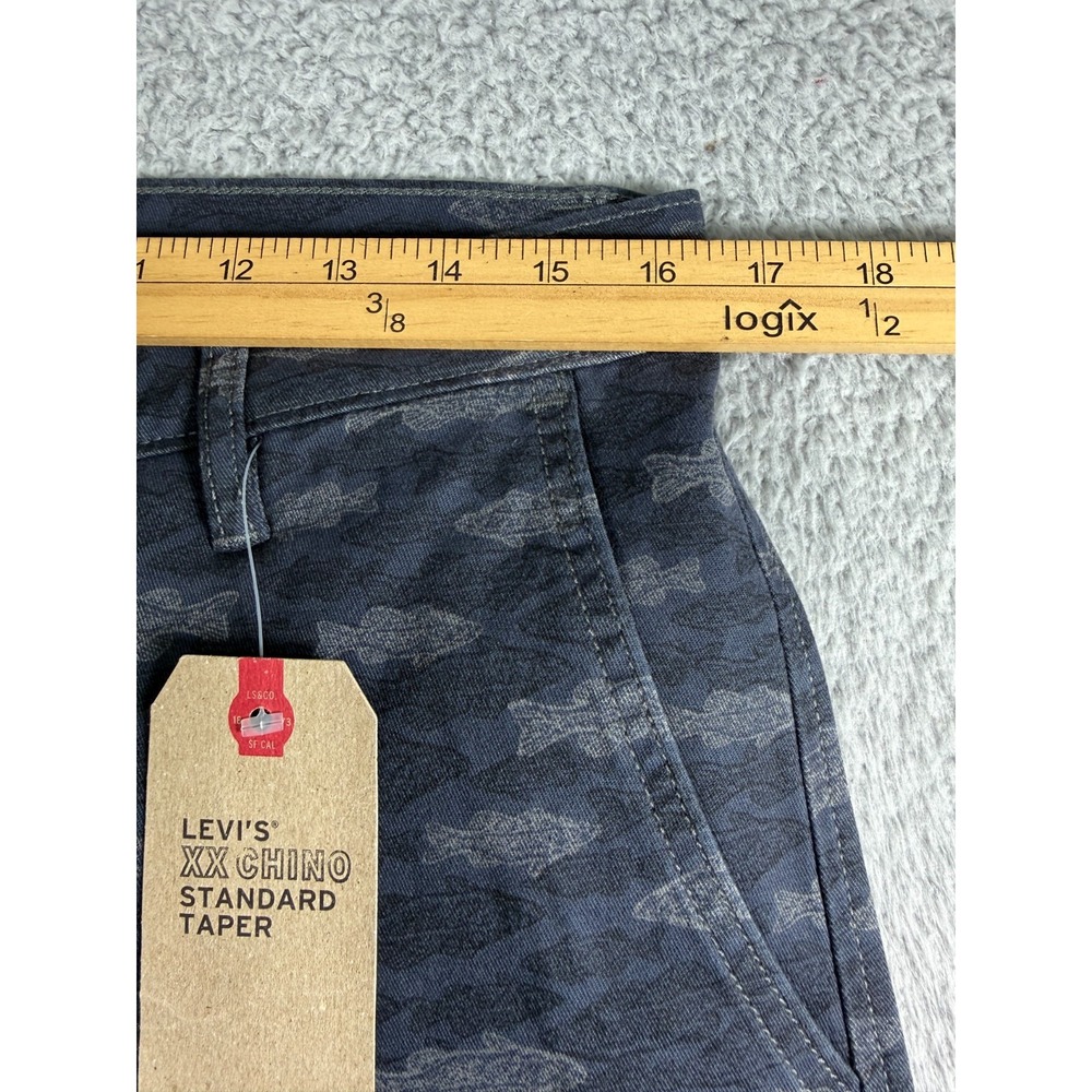 NEW Levis XX Chino Fish All over Print Taper Stretch pants 32x34 (Fits 32x31) - Picture 2 of 10